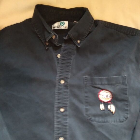 VTG Natural Wonders Dreamcatcher Bear Tribal Shirt - Picture 6 of 8